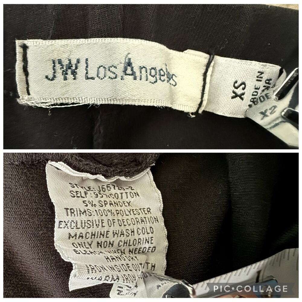 Johnny Was Chandra Bike Short Bermuda Floral Embroidery Black Knit XS J66720-2 - Picture 11 of 11